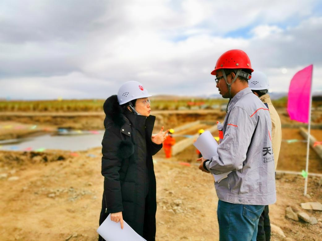 不懼嚴(yán)寒、攻堅(jiān)克難，天晟源環(huán)保人奮戰(zhàn)在紅原